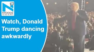 Watch Donald Trump dancing awkwardly goes viral [upl. by Amikat]