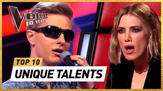 UNBELIEVABLY UNIQUE Blind Auditions in 10 years of The Voice [upl. by Body]