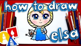 How To Draw Elsa NEW [upl. by Tarrah]