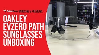 Oakley EVZero Path  Polished BlackClear Black Photochromic Sunglasses Unboxing  Bikebug [upl. by Glyn362]