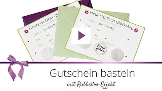 DIY Gutschein basteln als Rubbellos  DANATO [upl. by Aisayn656]