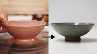 How to Make a Stoneware Pottery Bowl from Beginning to End — Narrated Version [upl. by Nrubyar]