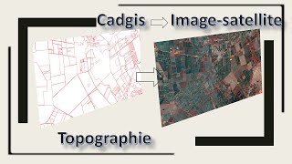 Comment superposer Cadgis et limage satellite sur qgis18 [upl. by Naitsirhk184]