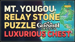 Mt Yougou Relay Stone Puzzle Genshin Impact Luxurious Chest [upl. by Cairns780]