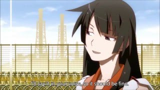 Bakemonogatari  Senjougahara Destroys the 4th Wall [upl. by Neirod]