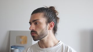 My FAVOURITE Hairstyle For Men  How to do the Man Bun [upl. by Sina]