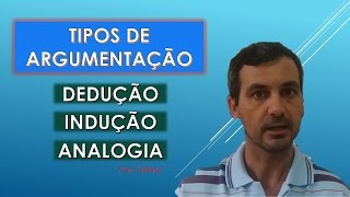 TIPOS DE ARGUMENTAÇÃO DEDUÇÃO INDUÇÃO E ANALOGIA [upl. by Ecnerwaled]