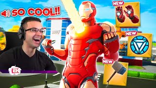 Nick Eh 30 reacts to Iron Man MYTHIC WEAPON and MAP CHANGE [upl. by Ynneh]