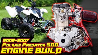 How to Build a Polaris Predator 500 Engine  2003  2007 Full Build Step by Step [upl. by Adalie598]