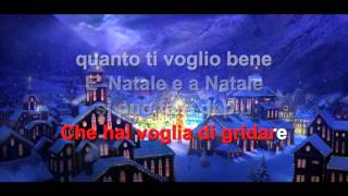 A natale puoi  Karaoke con testo [upl. by Erreip]