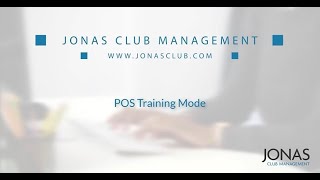 Jonas Club Management  POS Training Mode [upl. by Storz477]