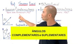 FÁCIL e RÁPIDO  ÂNGULOS COMPLEMENTARES e SUPLEMENTARES [upl. by Judas]