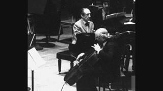 Rostropovich and Horowitz play Rachmaninoff Andante from Cello Sonata 1976 [upl. by Eiznikam]