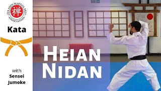 Kata Heian Nidan Orange Belt  Shotokan Karate [upl. by Simara593]