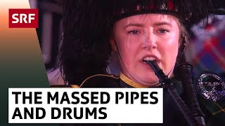 The Massed Pipes and Drums  Basel Tattoo 2017  SRF [upl. by Christean]