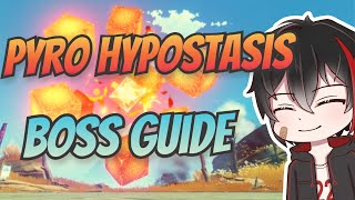 Pyro Hypostasis Cube Easy Boss Guide  Genshin Impact [upl. by Errol243]