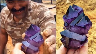 Digging for Top Quality World Class Amethyst Quartz Crystals in South Carolina [upl. by Sebastiano713]