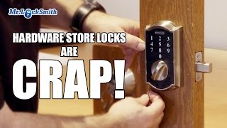 Hardware Store Locks are CRAP  Mr Locksmith Video [upl. by Atniuq432]