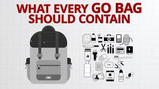 Know the complete Emergency Go Bag Checklist [upl. by Levitan]