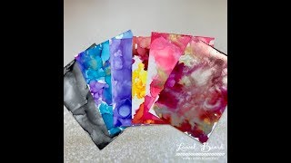 5 Basic Alcohol Inks Techniques [upl. by Nomal]