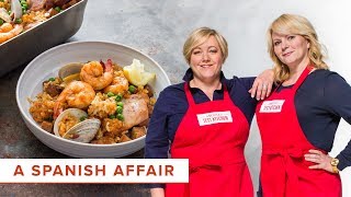 How to Make Spanish Tapas At Home Paella on the Grill and Patatas Bravas [upl. by Hodgkinson]