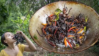 Deep Fried Spider cooking [upl. by Sall]