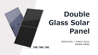 Double Glass Solar Panels Bifacial Modules Solar Panel Manufacturer [upl. by Zosima]