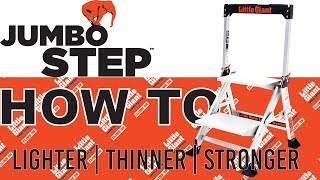 Little Giant Ladder Systems  Jumbo Step  HowTo [upl. by Aipotu]