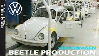 Volkswagen Beetle Production in Germany and Mexico Historic Footage 19742003 [upl. by Frasch]