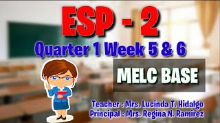 ESP 2 Quarter 1 Week 5 and 6 MELC BASE [upl. by Ziegler]