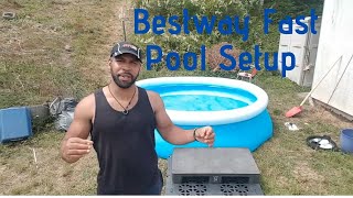 Bestway Fast Set Pool 10 x 30 Set Up [upl. by Goober]