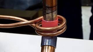 Induction Brazing of Copper Pipes [upl. by Ehcrop329]