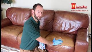 Leather Couch Cleaning and Restoration [upl. by Prudence443]