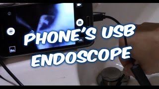 How to use USB Android phone ENDOSCOPE to get items drop down a drain [upl. by Ococ]