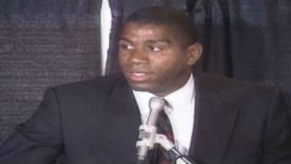 Magic Johnson HIV announcement Part 1 [upl. by Clinton]