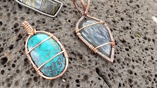 Wire Wrap Pendant Tutorial [upl. by Arly]