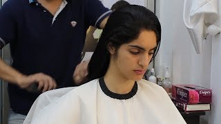 Stunning Indian Model Haircut Part 1 [upl. by Theodor]