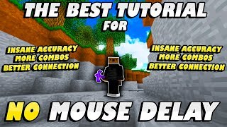 HOW TO REMOVE Mouse Delay in Minecraft [upl. by Sacul789]