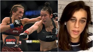 Joanna Jedrzejczyk looks back at Zhang Weili fight wants Colby Covington gone from ATT  ESPN MMA [upl. by Ramahs]