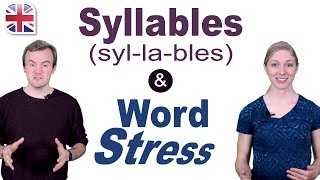 Syllables and Word Stress  English Pronunciation Lesson [upl. by Kipp]