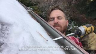 Replacing Gutter Spikes With Screws DIY [upl. by Ydnab]