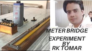 Meter bridge experiment class 12 meterbridge  meter bridge  resistance of a wire [upl. by Anna]