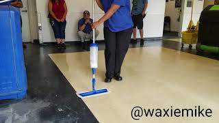 WAXIE education Applying floor finish with a fast glide [upl. by Sonny695]