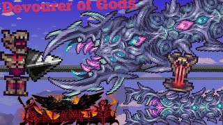 Terraria Calamity Mod guide  Devourer of Gods  Revengeance Mode  Mage loadout [upl. by Avruch]