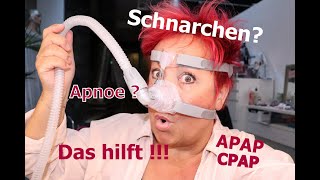 Beatmungsgerät  CPAP  APAP  Schlaf Apnoe  das hilft gegen Schnarchen [upl. by Kramlich]