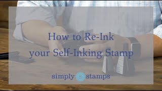 How to ReInk a SelfInking Stamp [upl. by Garv]