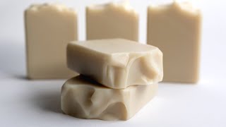 Coconut Milk Soap Making  Cold Process Soap [upl. by Nelg482]