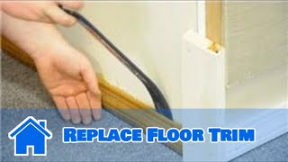 Trim amp Molding  How to Replace Floor Trim [upl. by Argent186]