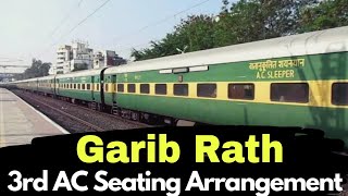 Garib Rath 3rd AC Seating Arrangement [upl. by Pevzner]