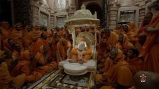 Divine Darshan of HH Pramukh Swami Maharaj 13 Aug 2016 [upl. by Neelrac]